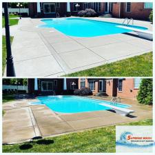 Pool Deck and Driveway Concrete Cleaning in Springfield, TN