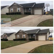 Roof Wash, House Wash, and Driveway Cleaning Project in Clarksville, TN